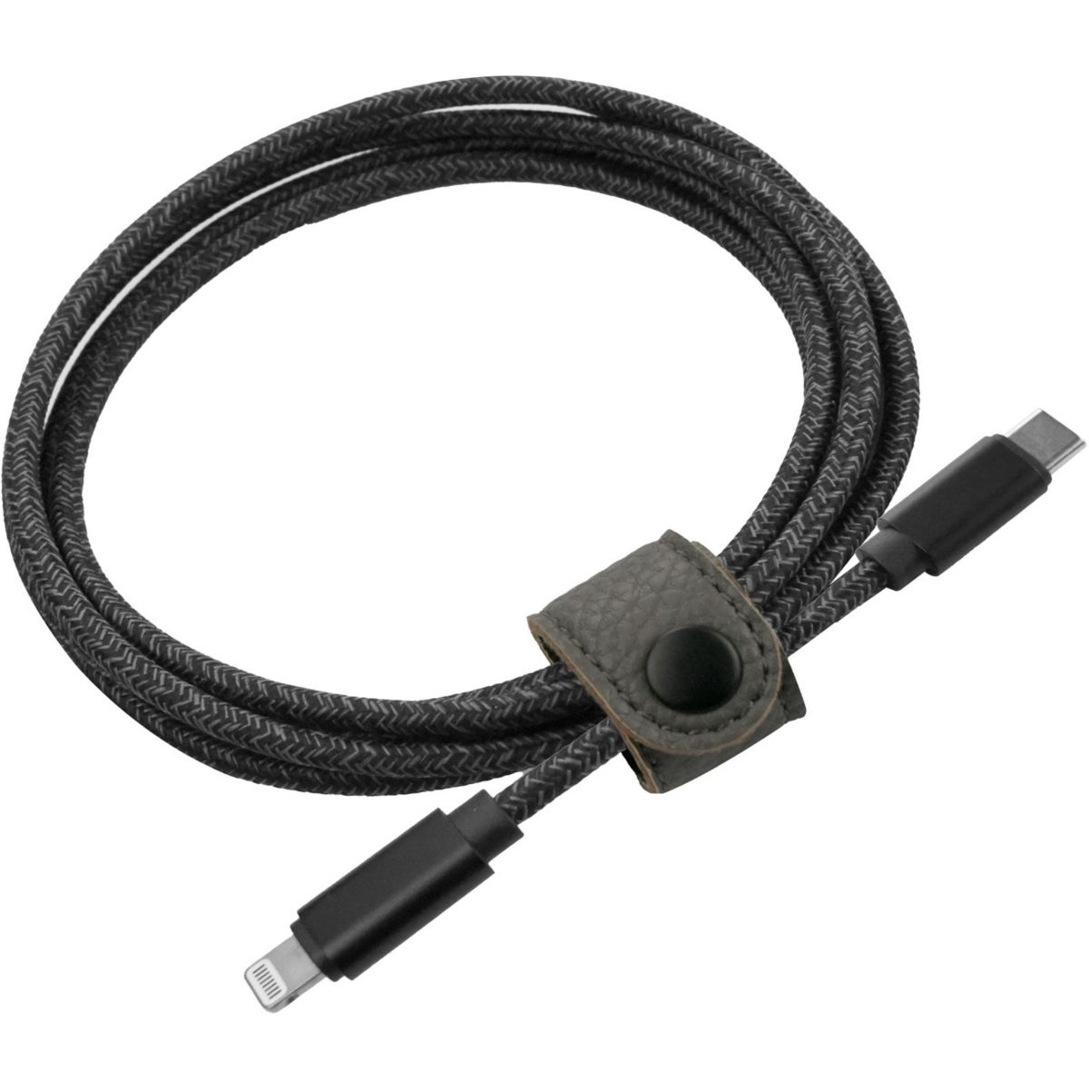 Câble Lightning vers USB-C 3M Noir couleur unique, ADEQWAT