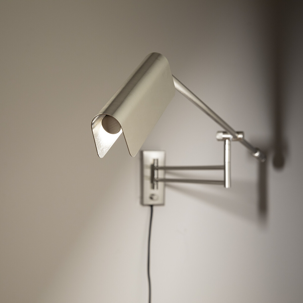 Scharnierende wandlamp, satijn nikkel, Phili satijnen nickel, AM.PM