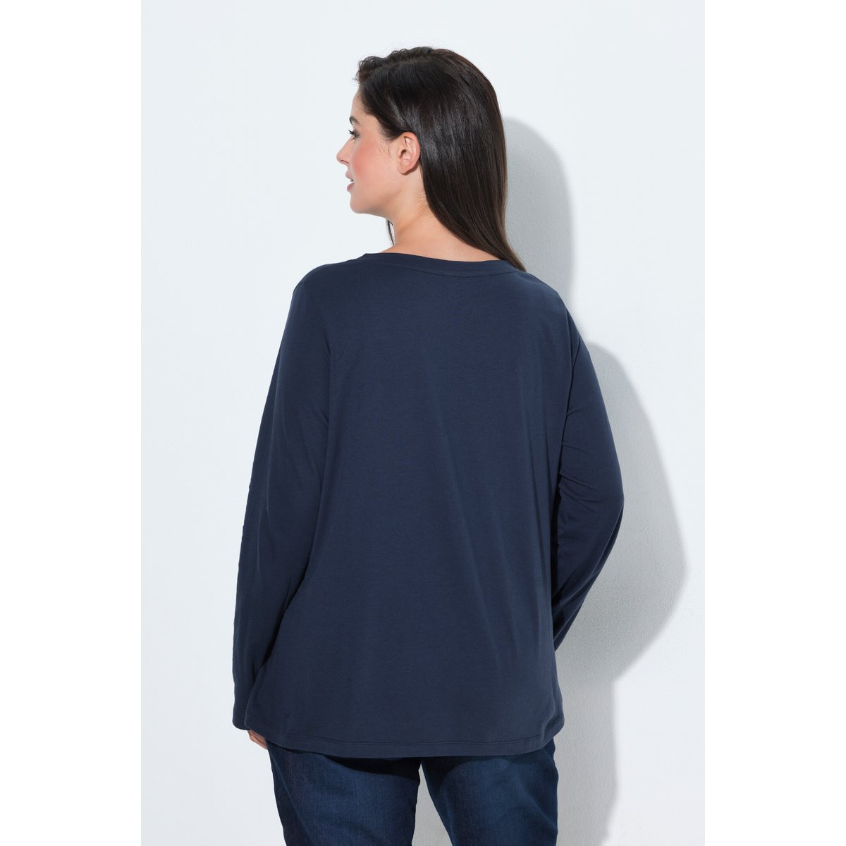 T-shirt motif montagne, coupe Classic Fit marine, ULLA POPKEN