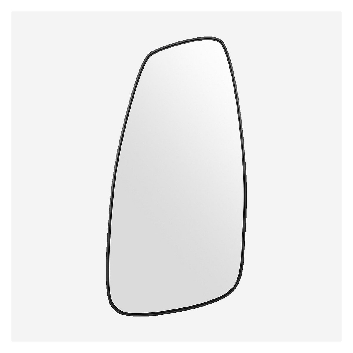 Miroir asymétrique en aluminium noir mat ORYNA noir, HABITAT