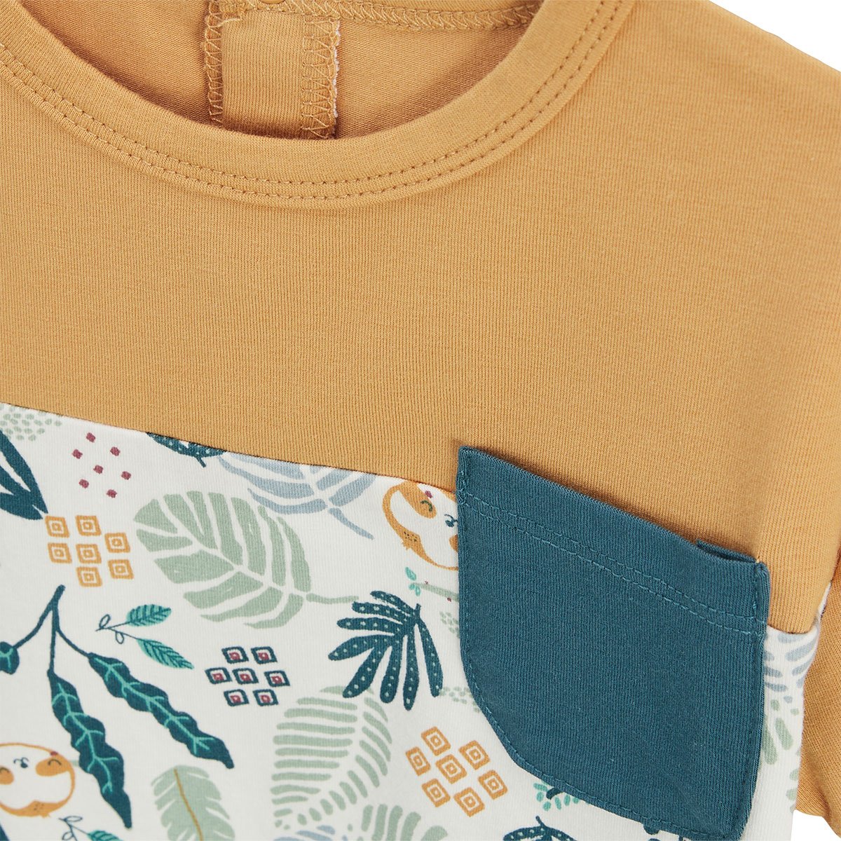 Ensemble enfant t-shirt et short Baroudeur bleu, PETIT BEGUIN