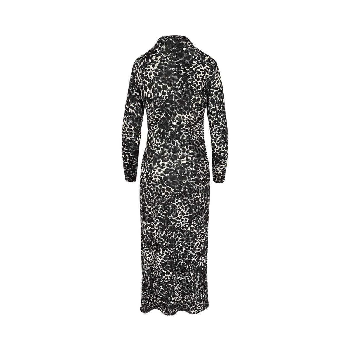 Robe moulante à imprimé léopard gris, LOLALIZA