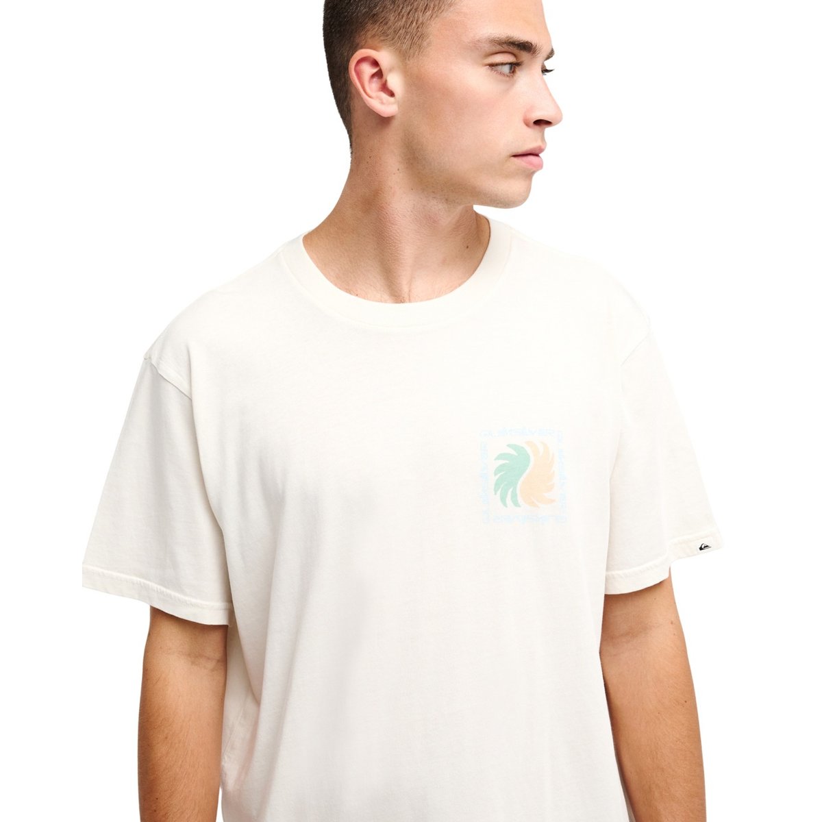 T-Shirt manches courtes EVO VIBES blanc snow white, QUIKSILVER