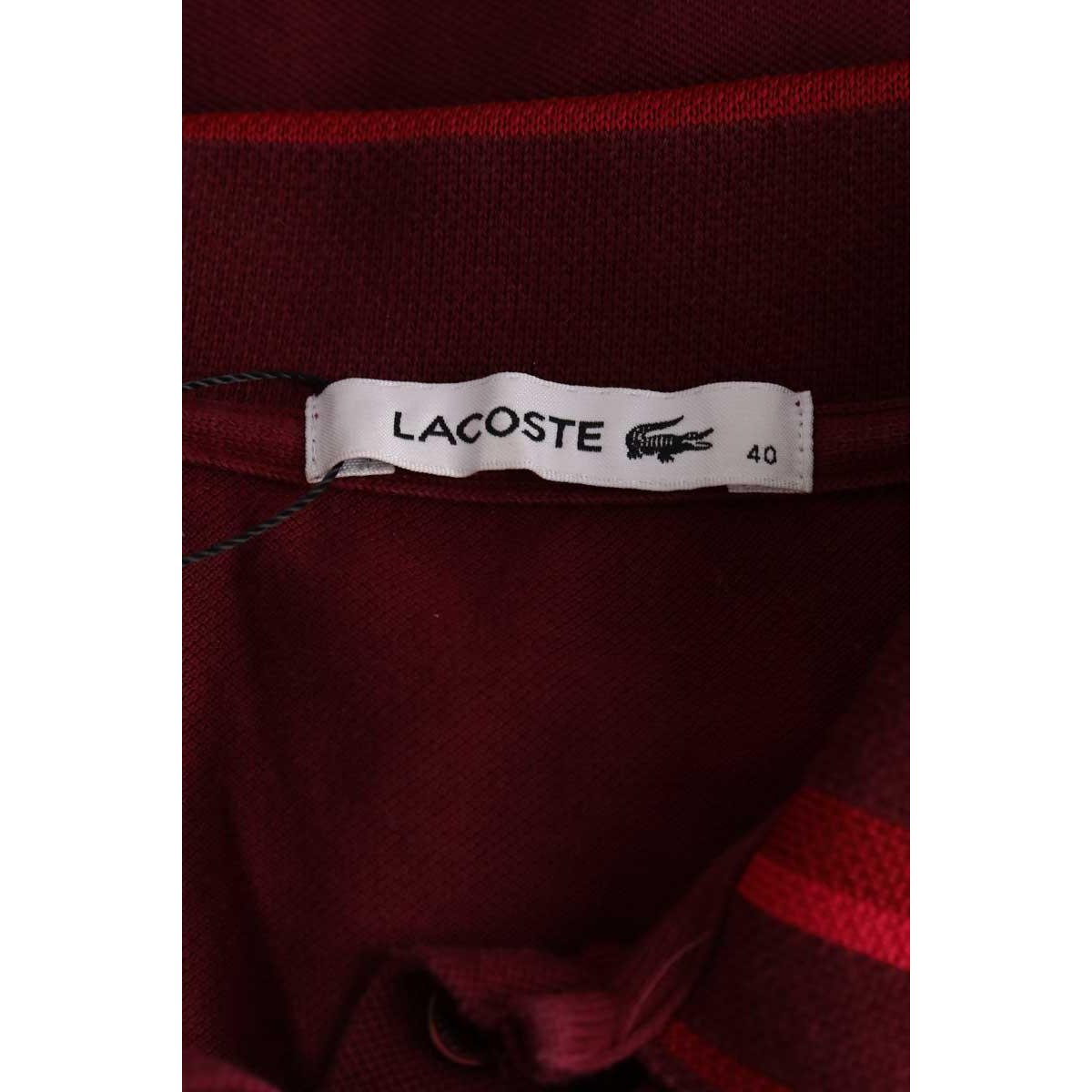 Polo - Très Bon État bordeaux, LACOSTE