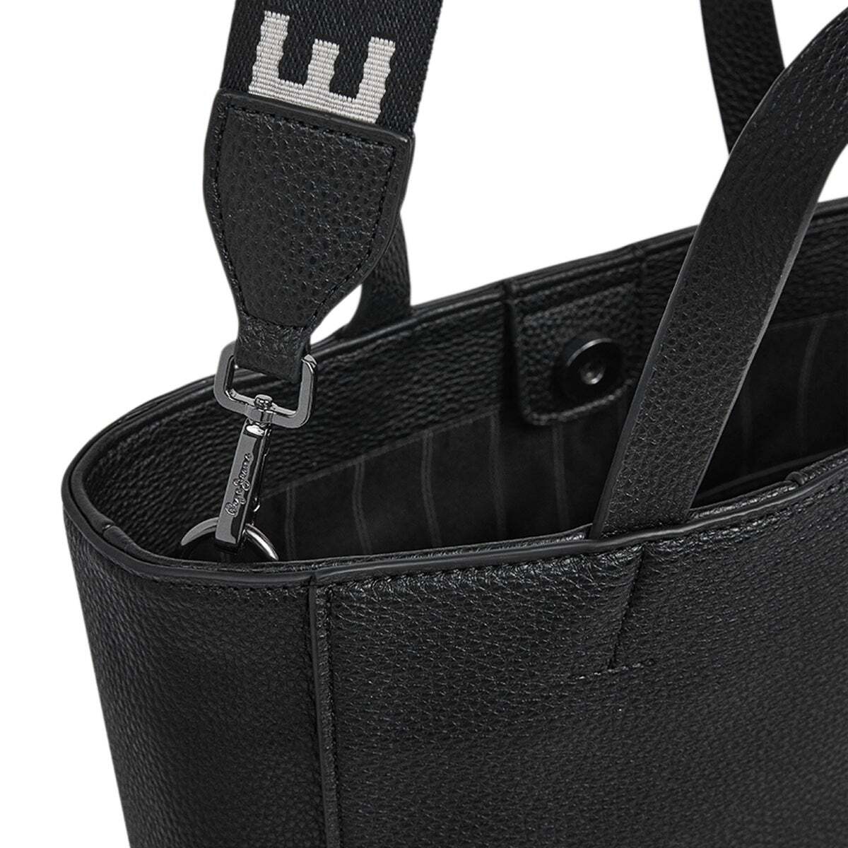 Sac Cabas Effet Cuir noir, PEPE JEANS
