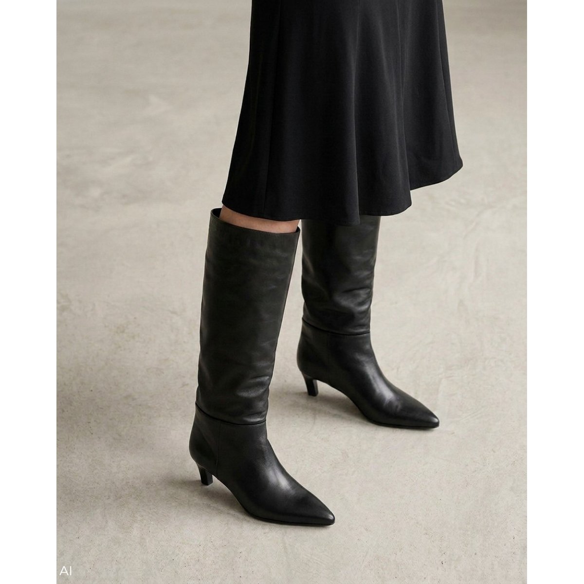 Bottes cuir Catarina black, MARTINELLI
