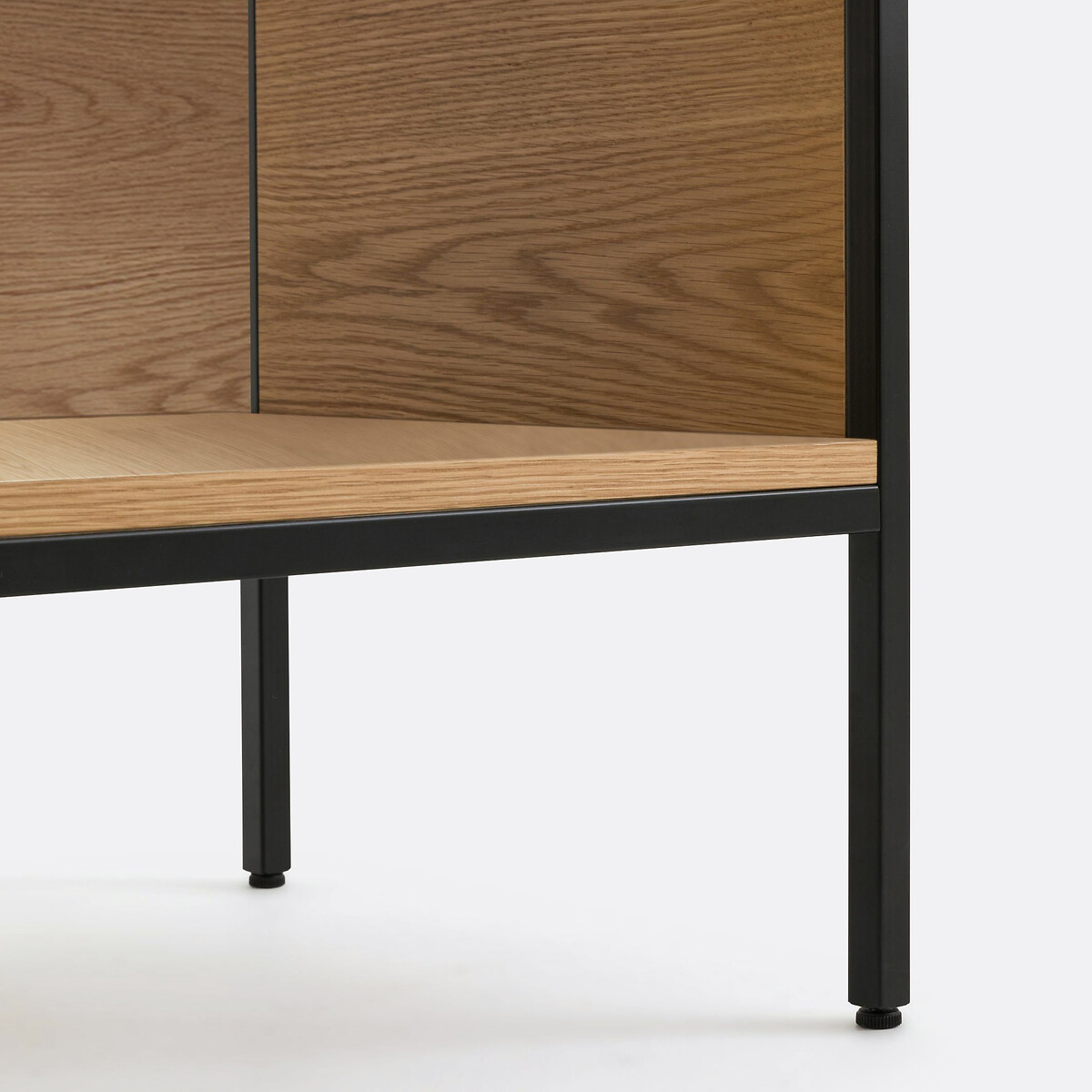 Meuble vinyles chêne et plaqué L48 cm, Volga chêne, LA REDOUTE INTERIEURS