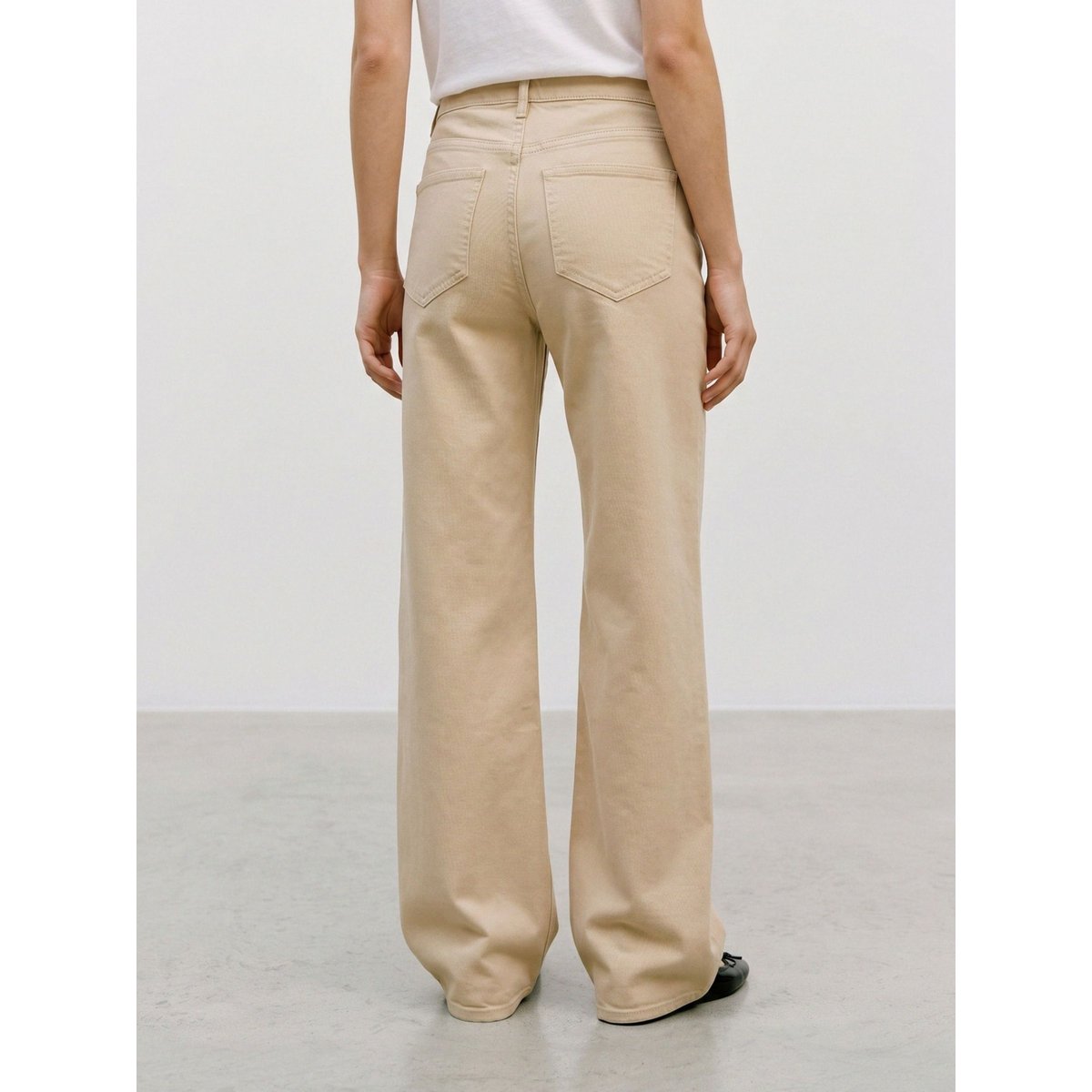Jean À Coupe Large beige - nomad 1, VERO MODA