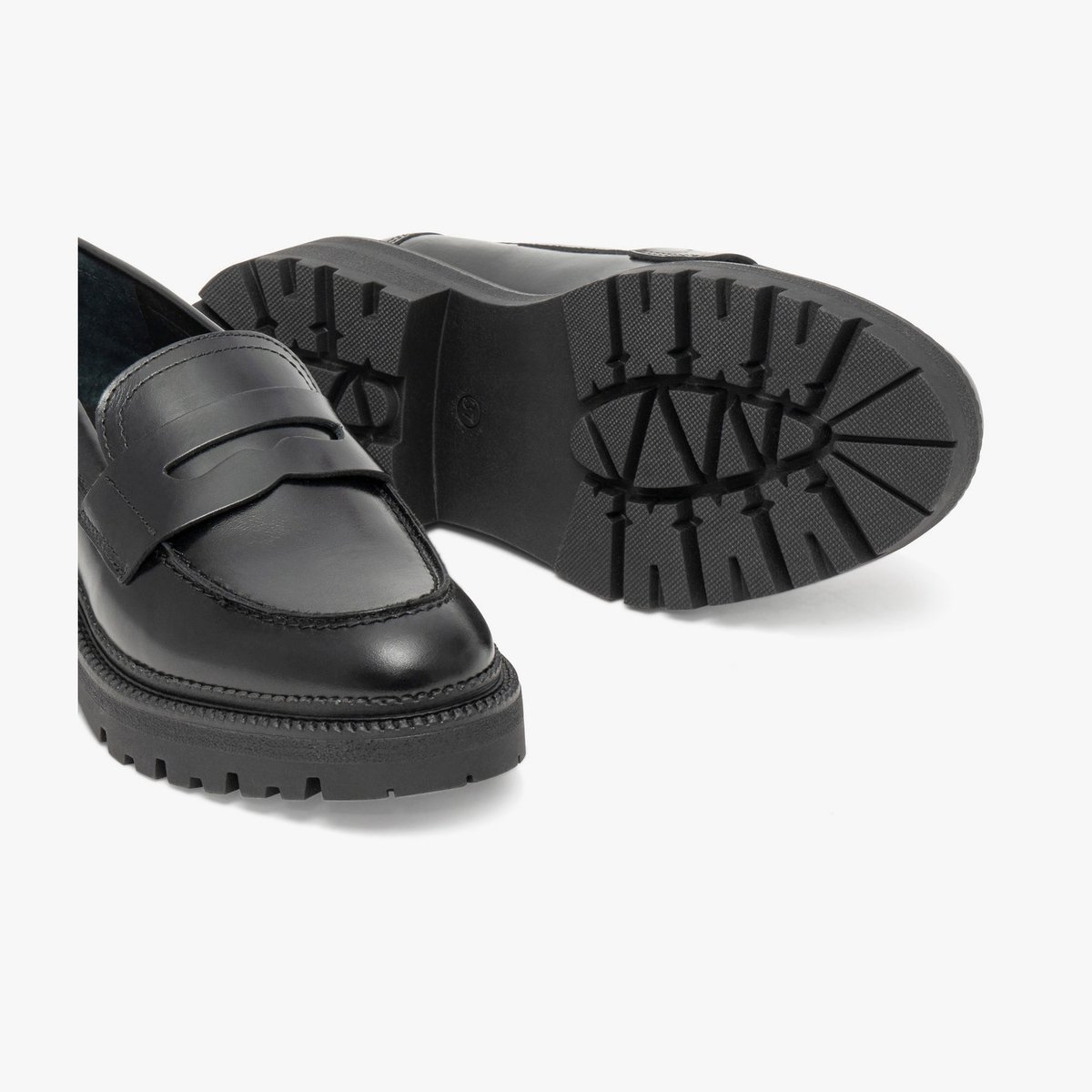 Mocassin en cuir AMALIA noir, BOCAGE