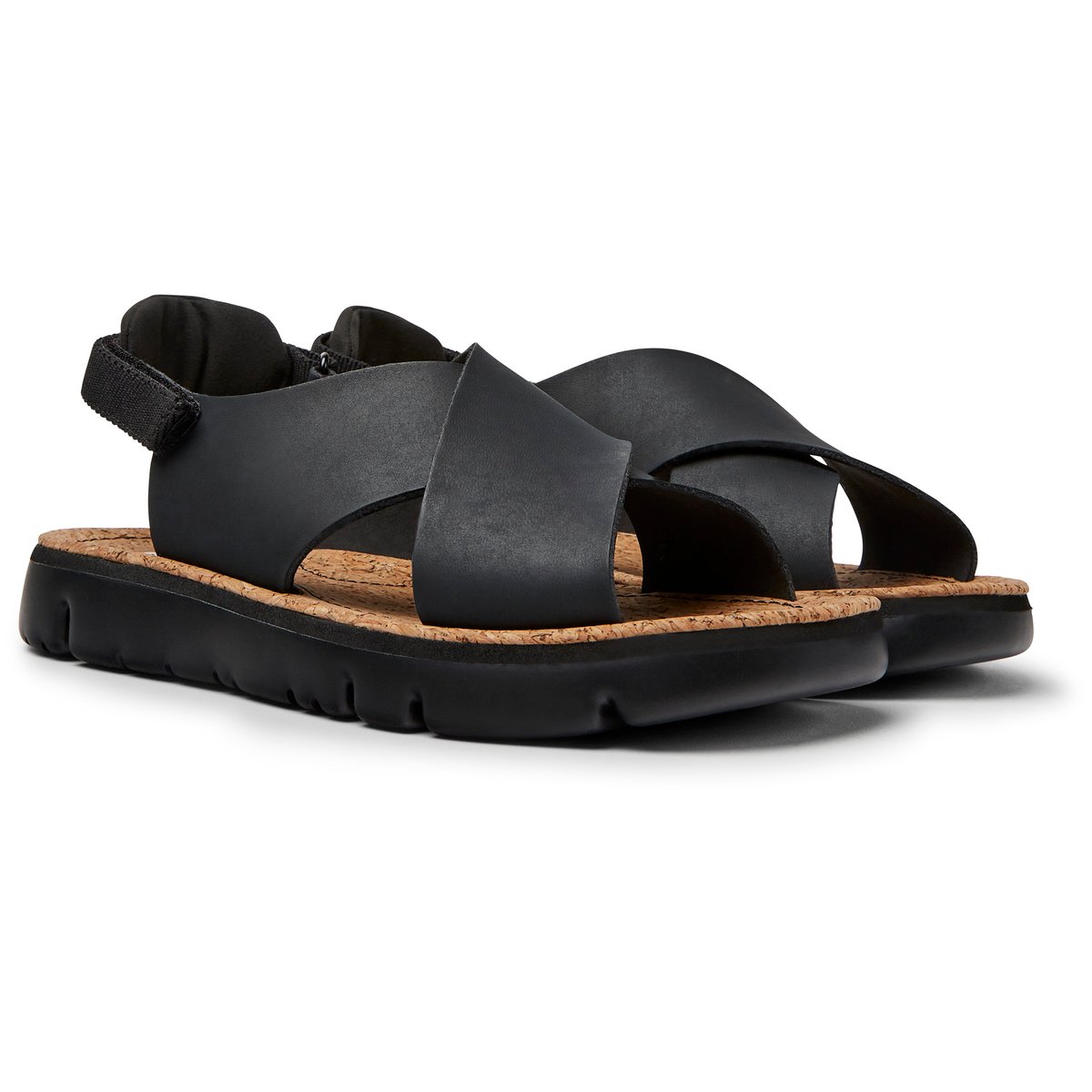 Sandales Oruga cuir noir, CAMPER