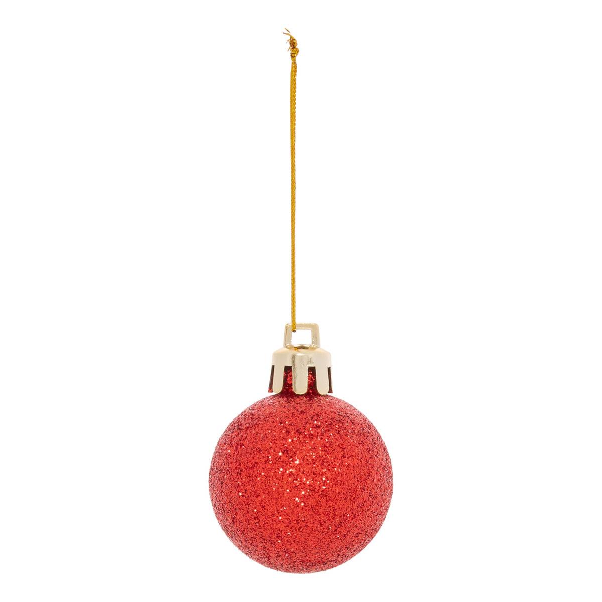 Lot de 20 décorations de sapin esprit Noël traditionnel rouge et blanc multicolore, FEERIC LIGHTS & CHRISTMAS