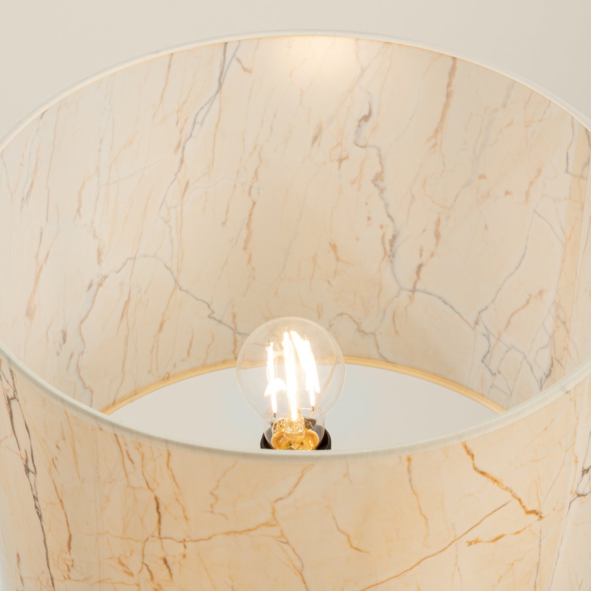 Lampadaire Tissu Beige E27 1 Nevia beige, EDEN