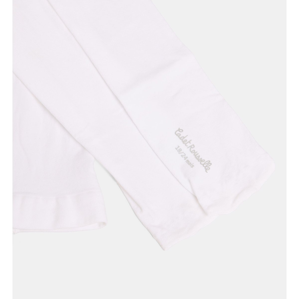 Collants ibiza 1 en coton blanc, CADET ROUSSELLE