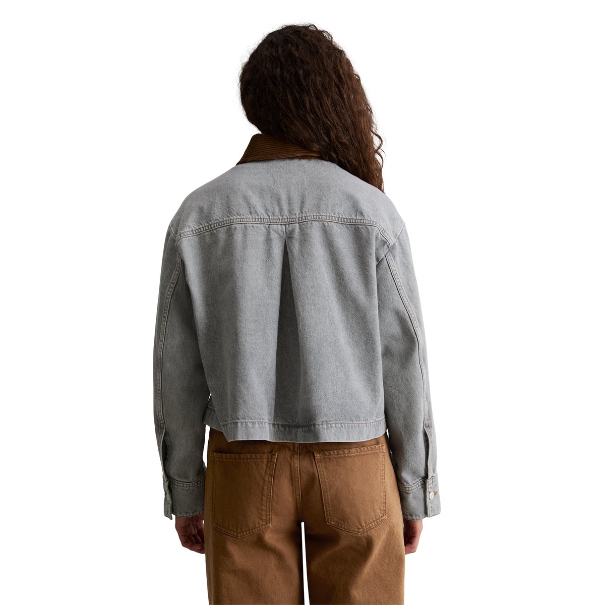 Veste en jean ample, style  barn en pur coton biologique gris, MARC O’POLO DENIM