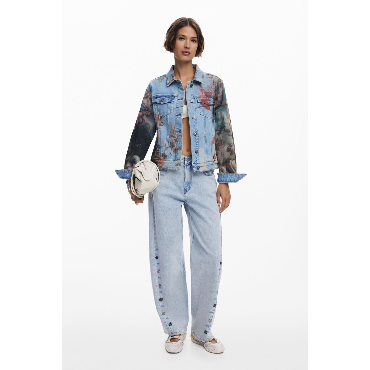 Veste en jean fraîche bleu clair, DESIGUAL