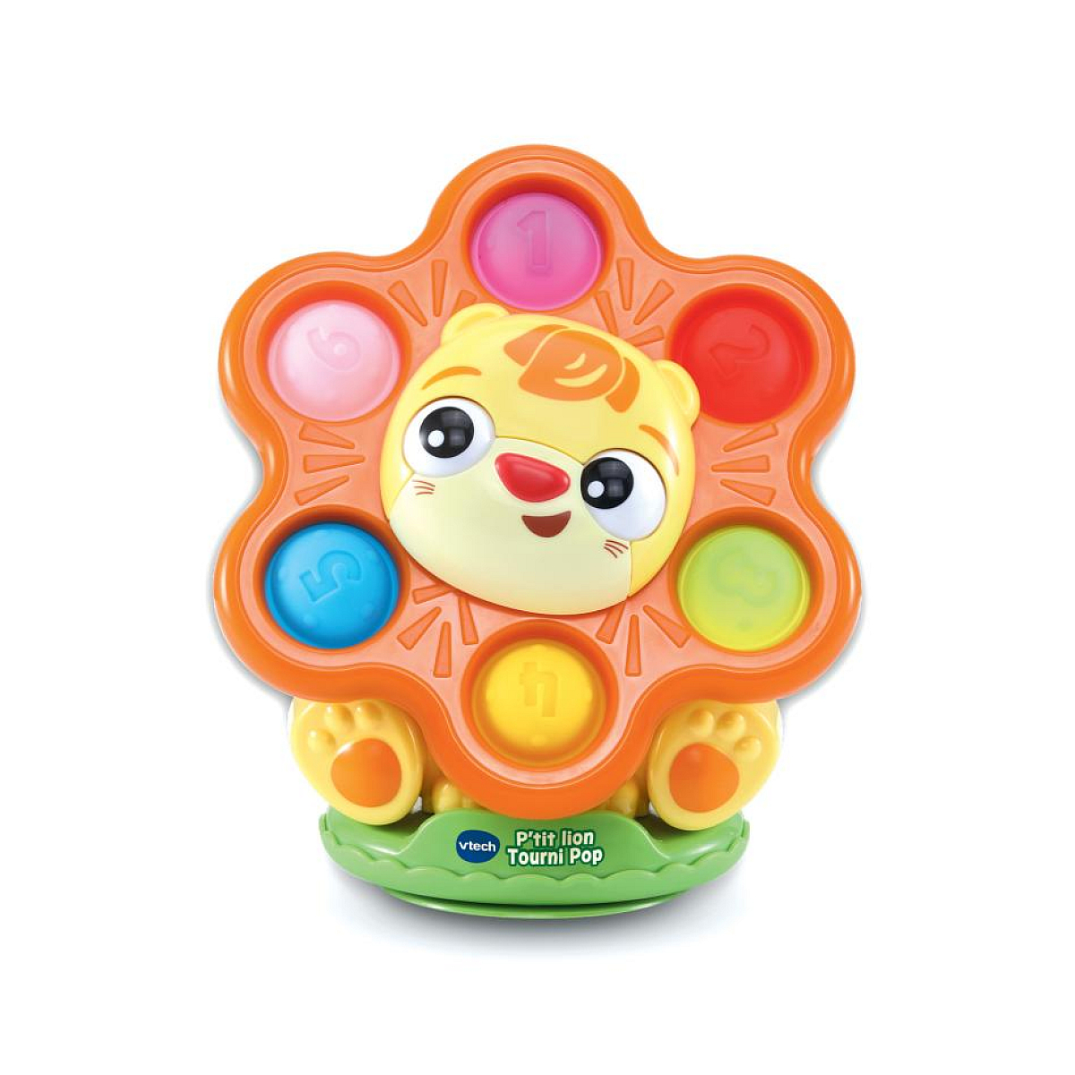 Ptit Lion Tourni pop (plastique reutilise) bleu, VTECH