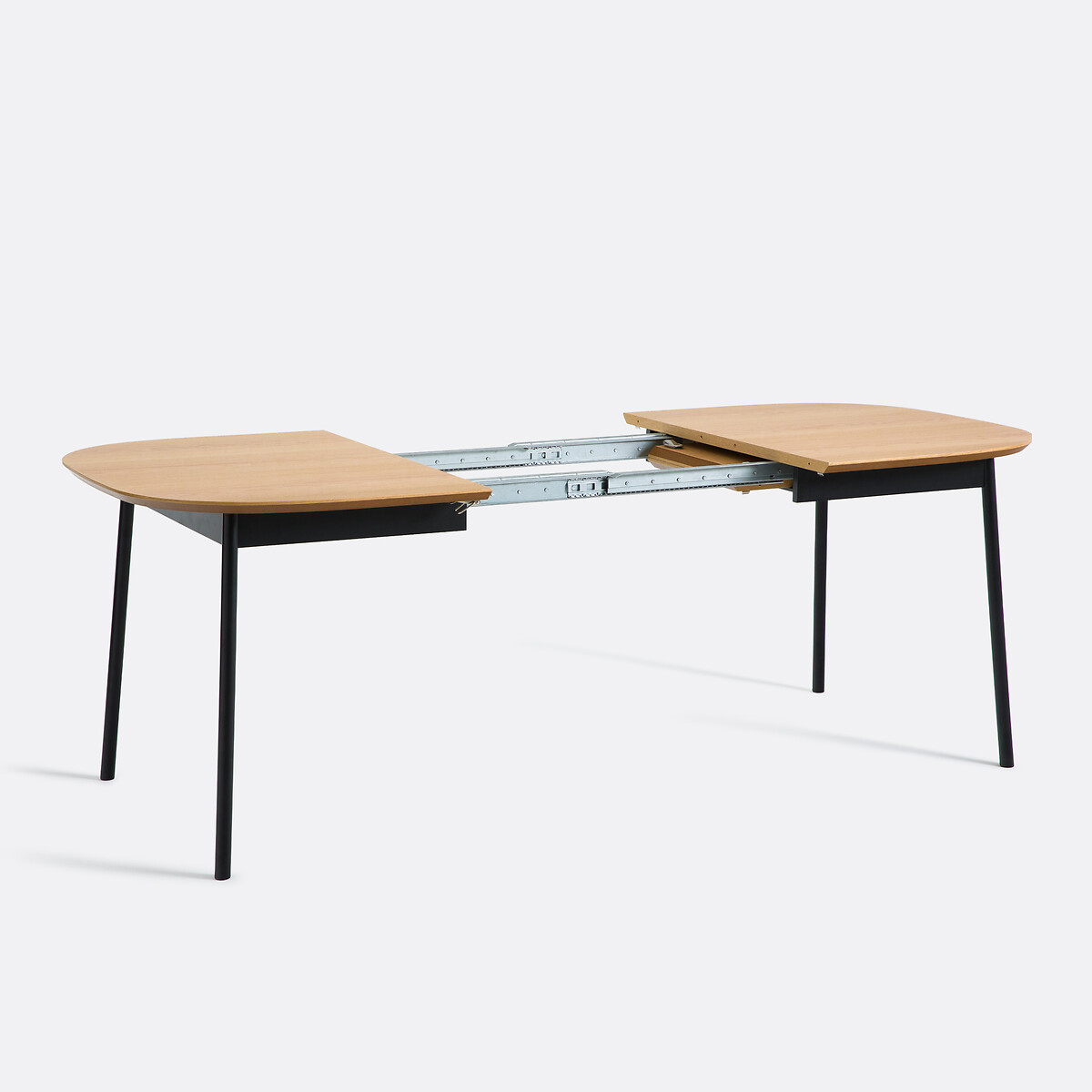 Uittrekbare eettafel, eikenfineer, 4 tot 8 couverts, AMORINO eikkleur, LA REDOUTE INTERIEURS