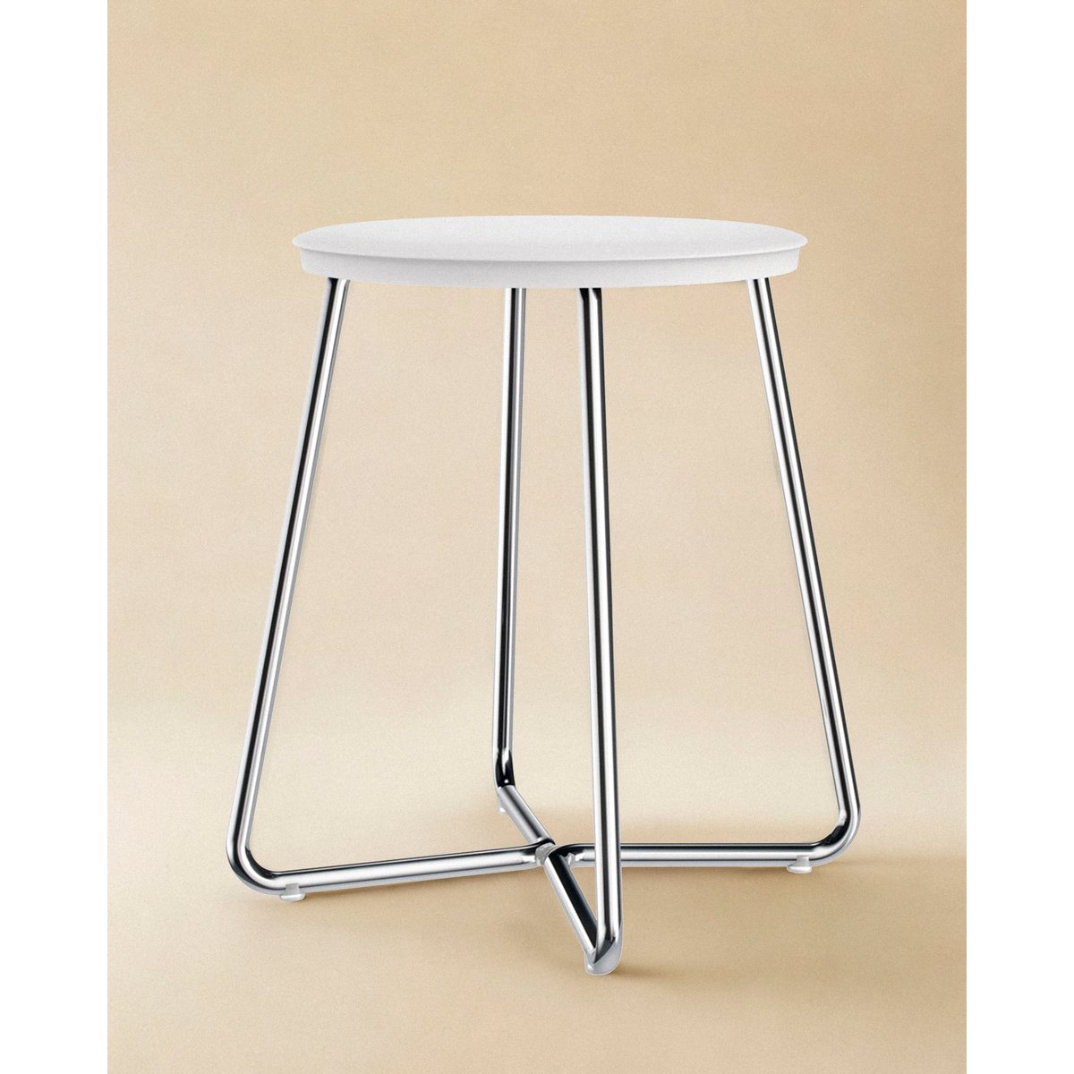 Tabouret  ARCHITECT chrome blanc mat, COSMIC