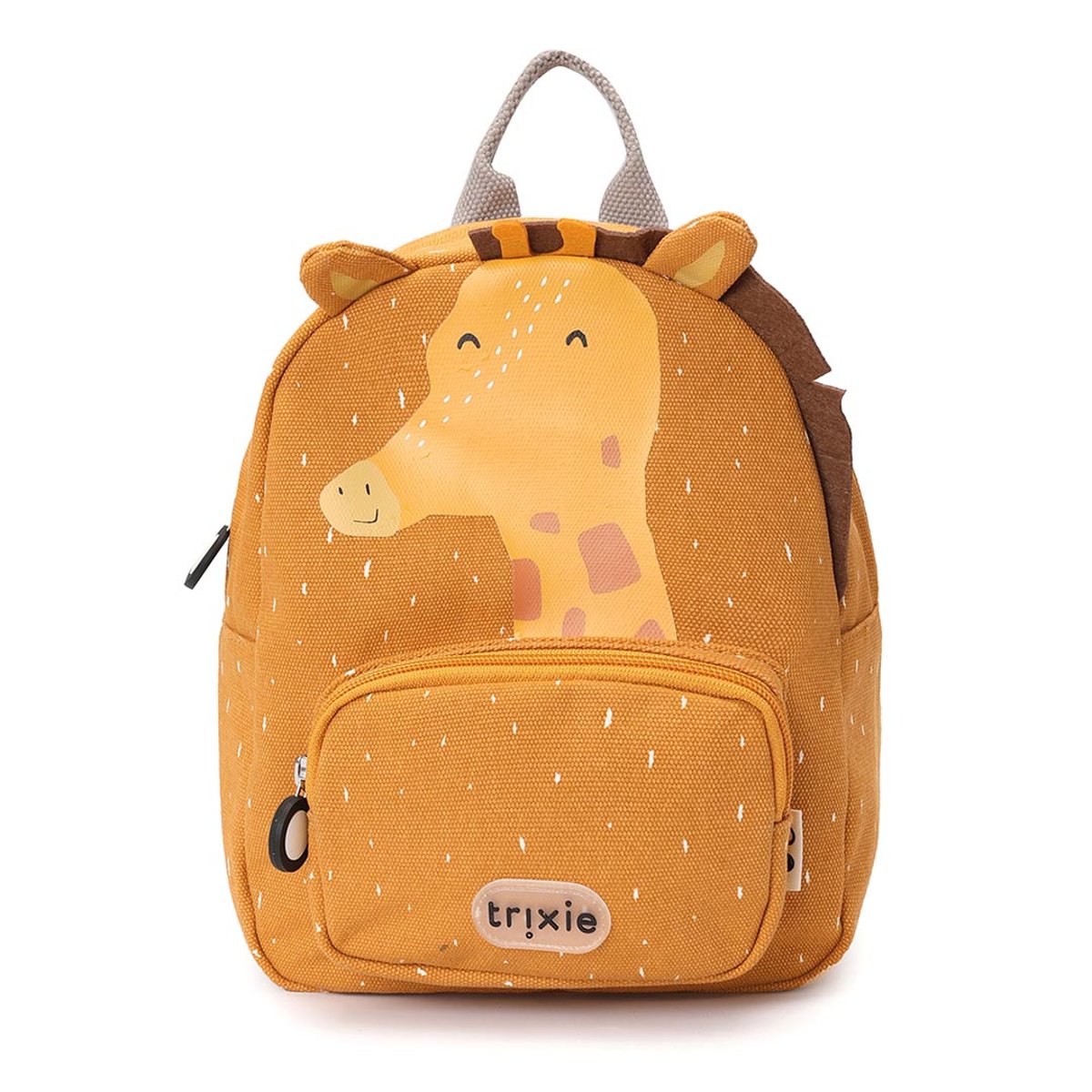Sac à dos bébé jaune, marron, blanc, TRIXIE