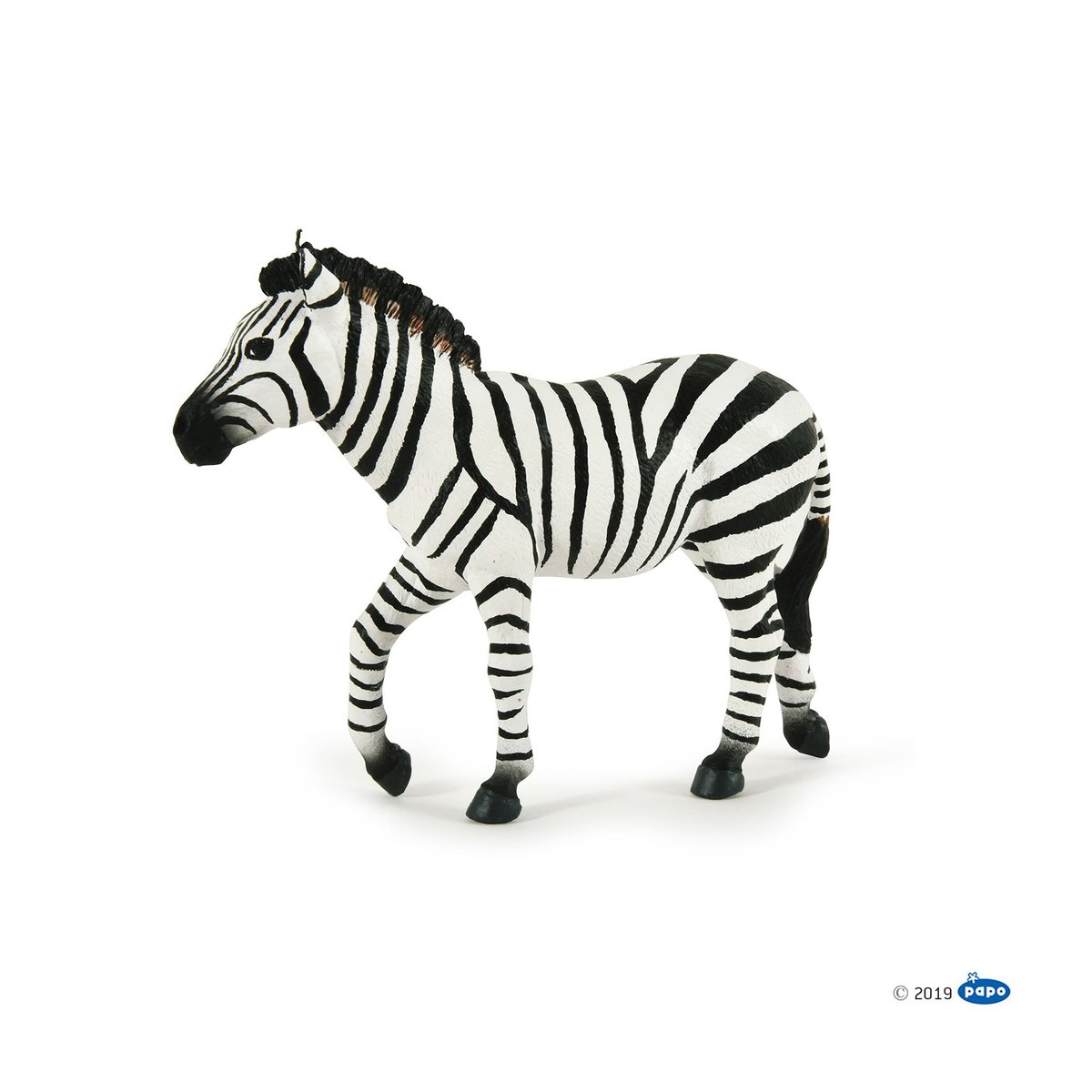 Figurine Zèbre mâle blanc, PAPO