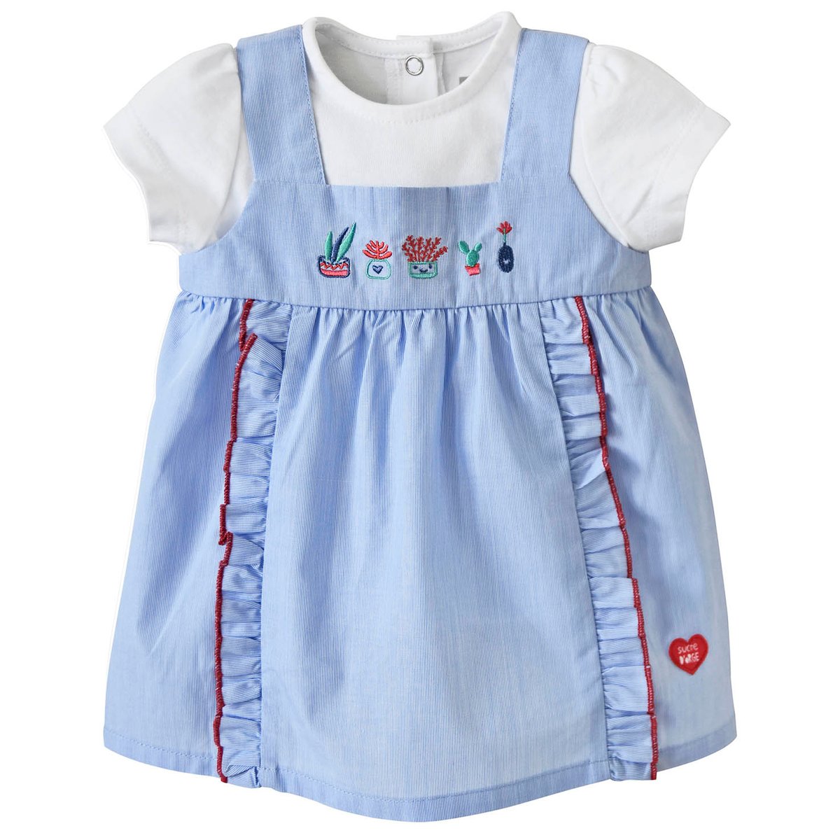 Tee shirt et robe carmina bleu, SUCRE D'ORGE