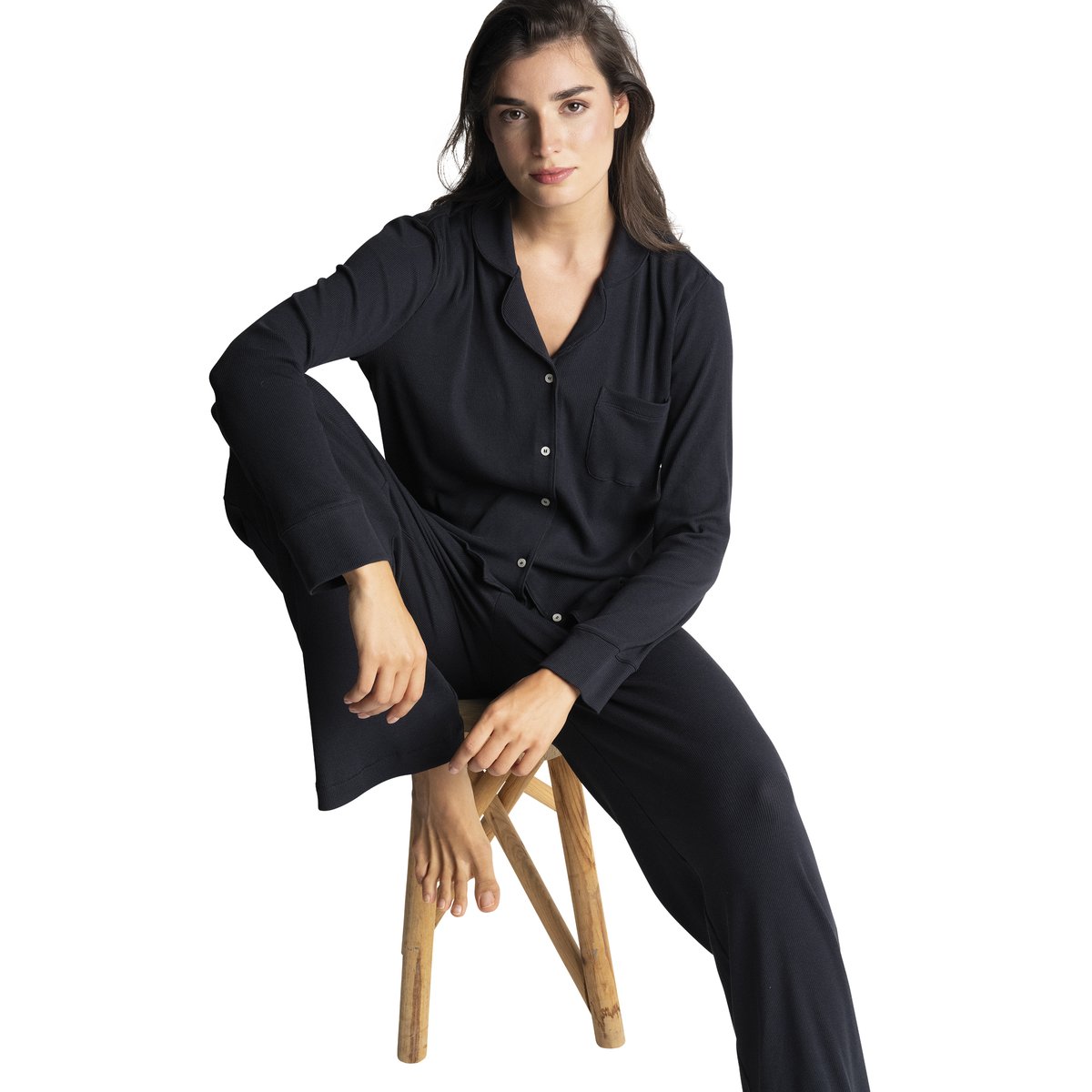 Bas de pyjama long KATE noir, PASSIONATA