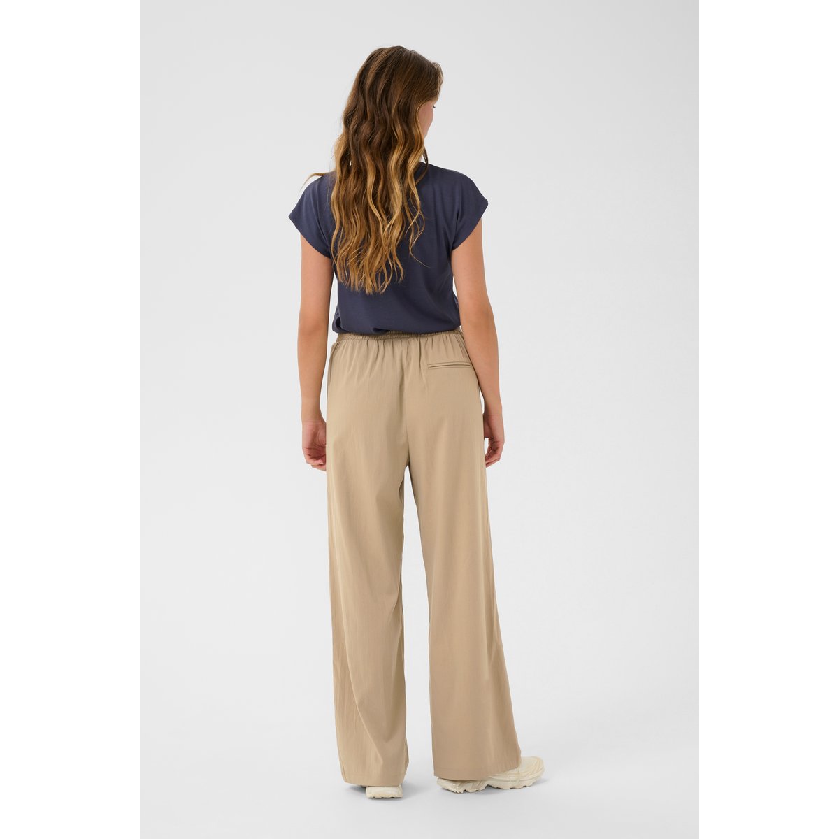 Pantalon casual beige chincilla cc, KAFFE