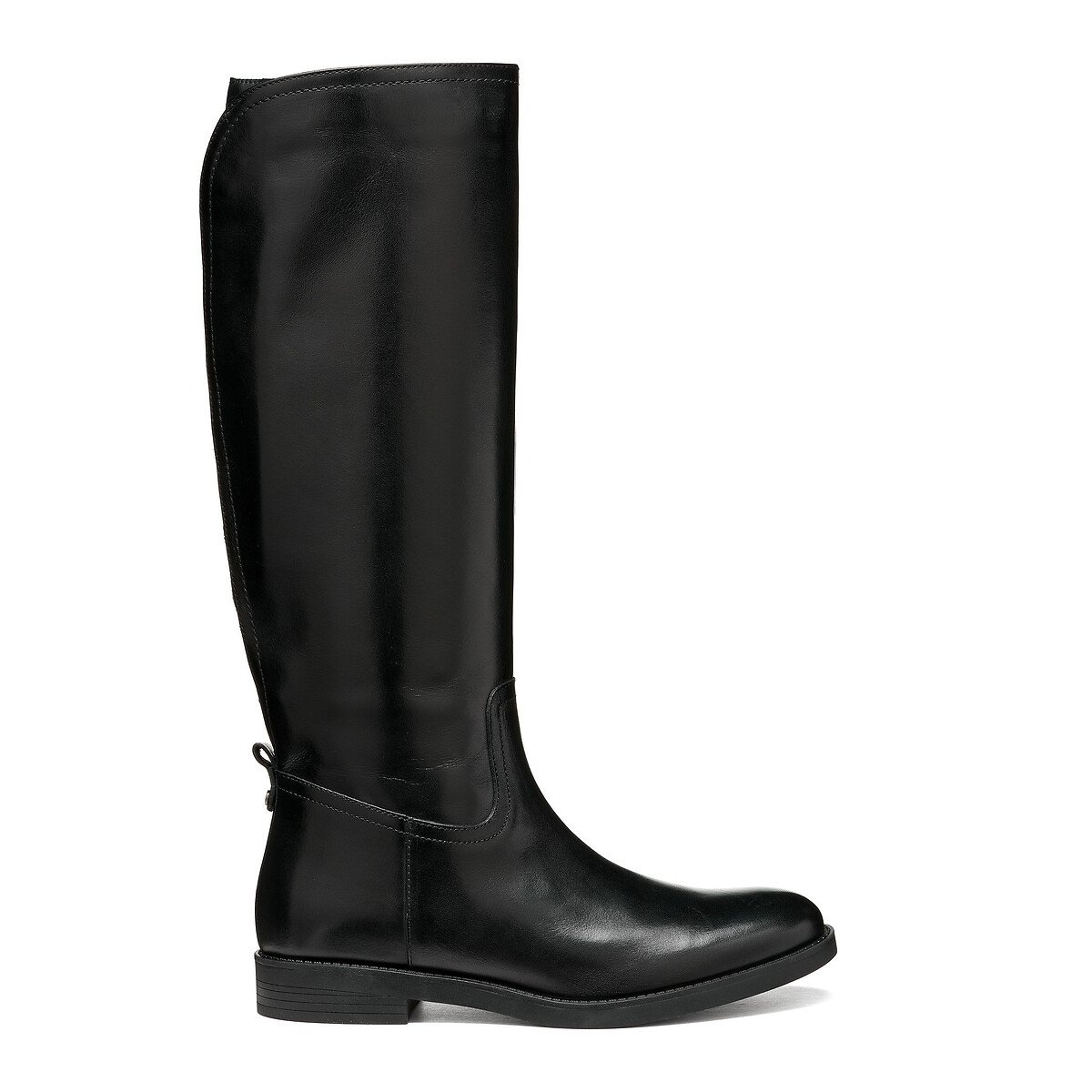 Bottes ajustables en cuir, ESMEENA noire, GEOX