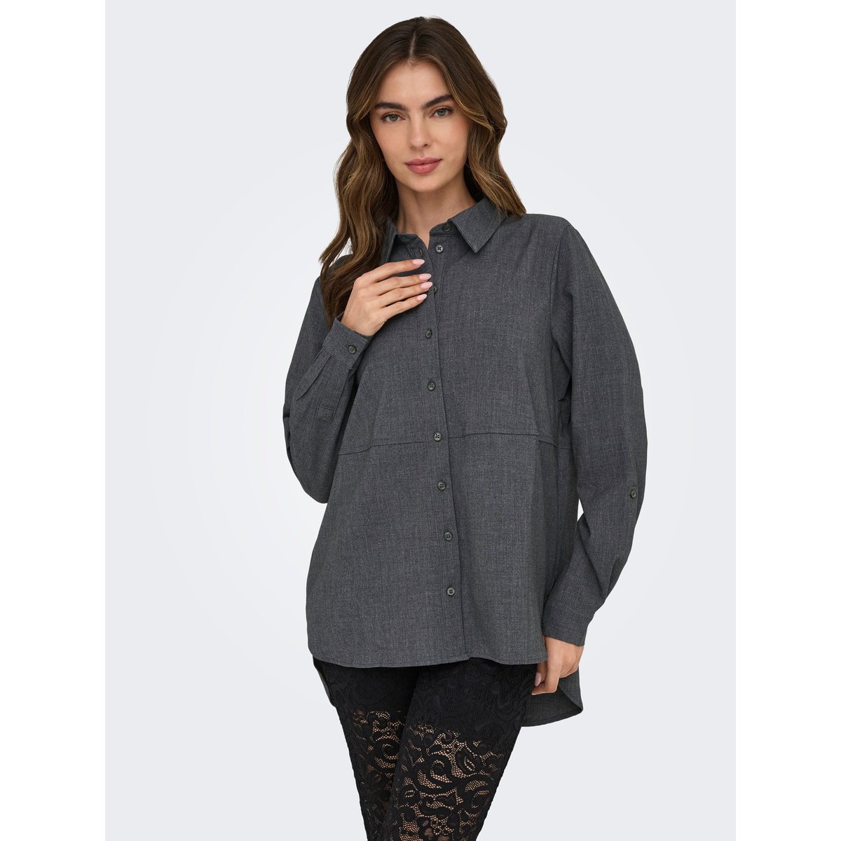 Chemise dark grey melange, JDY