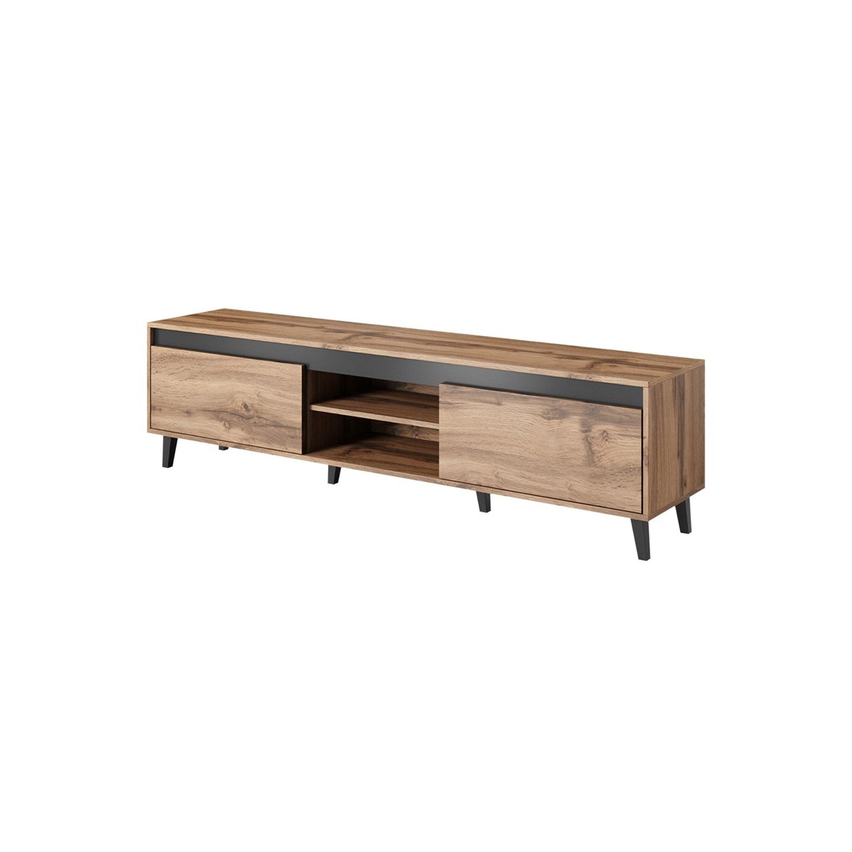 Meuble TV effet bois style industriel, LORD bois, BEST MOBILIER