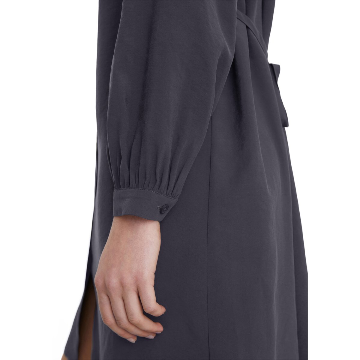 Robe chemisier A-Shape en TENCEL™ Modal bleu, MARC O’POLO DENIM