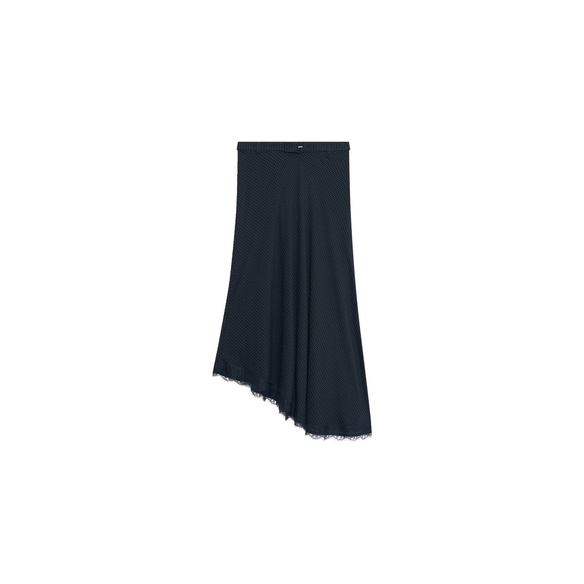Jupe fluide taille haute JUPE JOSELINE bleu marine, CAROLL