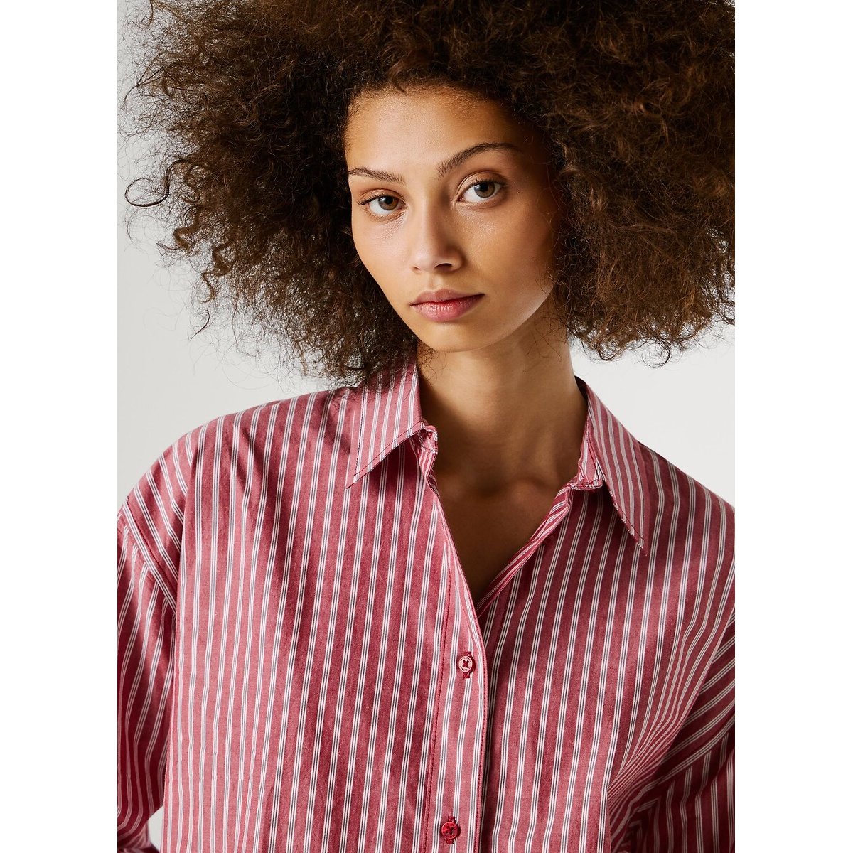 Chemise à rayures rayé rouge, PEPE JEANS