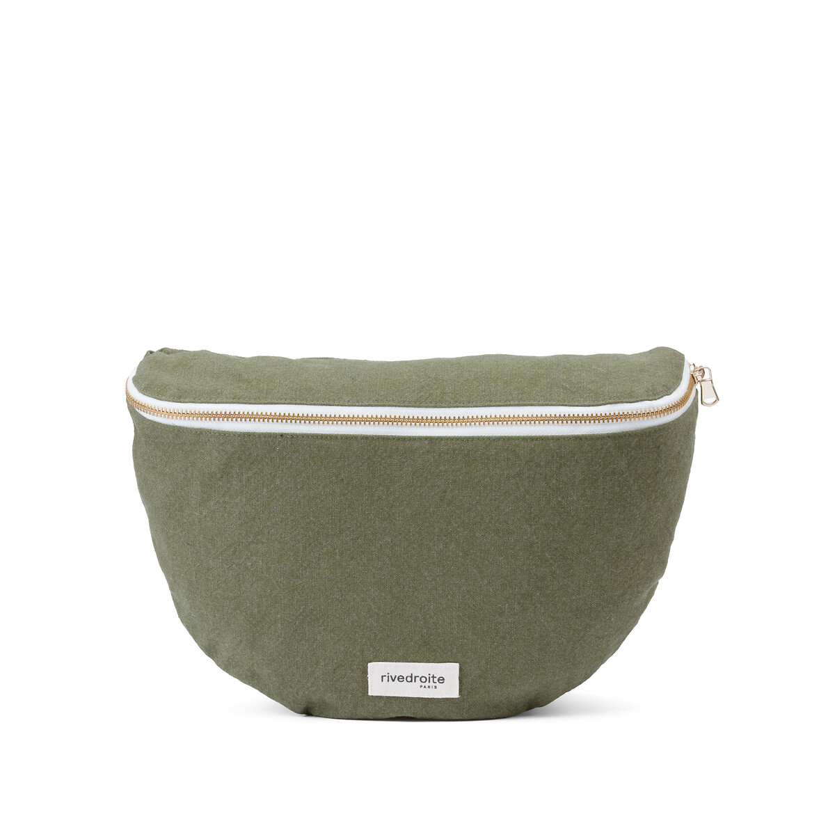 Sac banane zippé THE CUSTINE XL - WAIST BAG kaki, RIVEDROITE