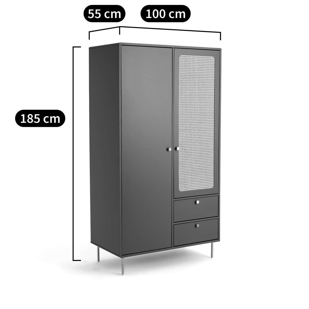 Armoire enfant, Redpop vert grisé, LA REDOUTE INTERIEURS