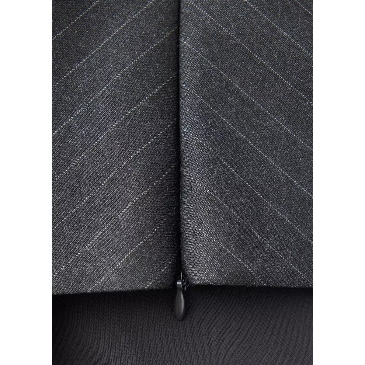 Top emmanchures américaines rayures tennis gris, MANGO