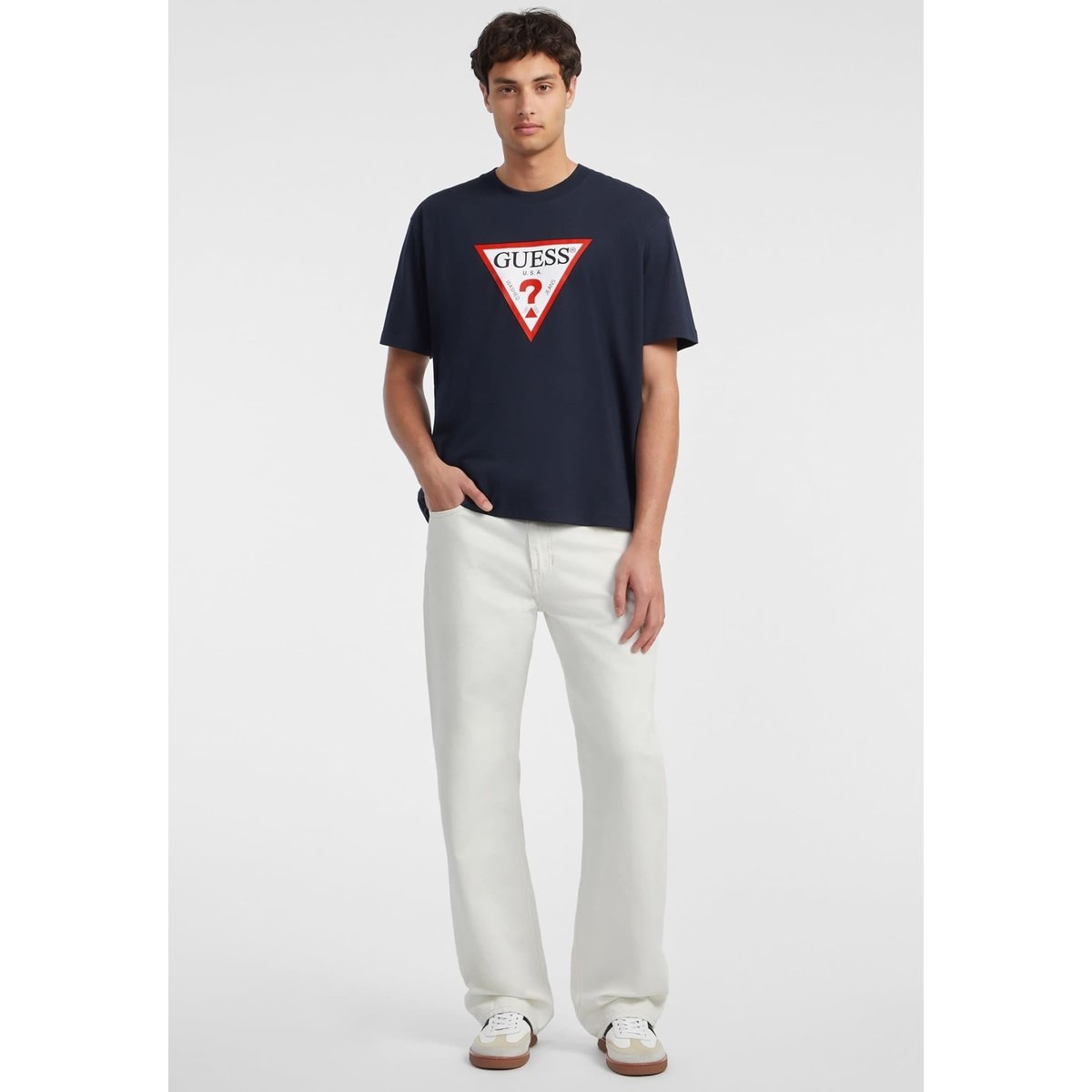 T-Shirt Iconic bleu foncé, GUESS