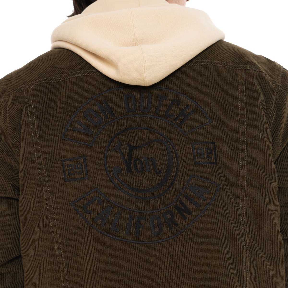 Blouson coton JAMS kaki/beige/noir, VON DUTCH