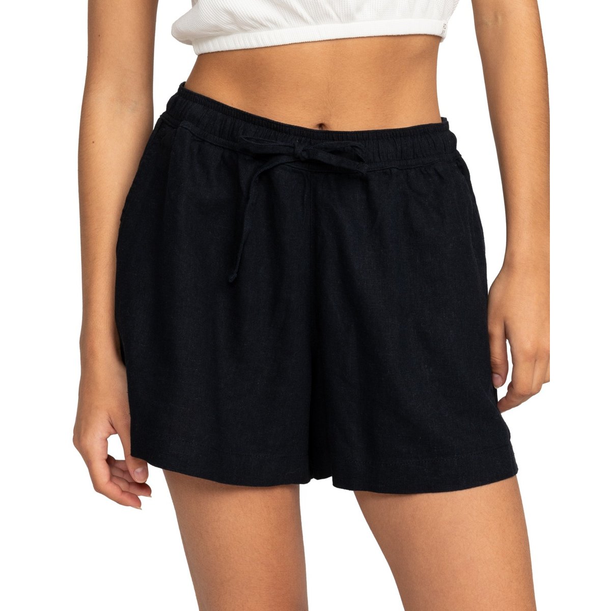 Short de plage taille élastique LEKEITIO BREAK. noir anthracite, ROXY