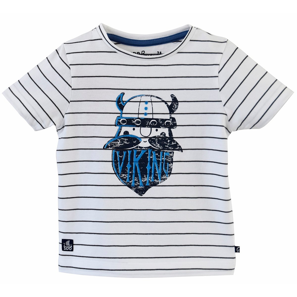 Tee shirt manches courtes a rayure blanc, SUCRE D'ORGE