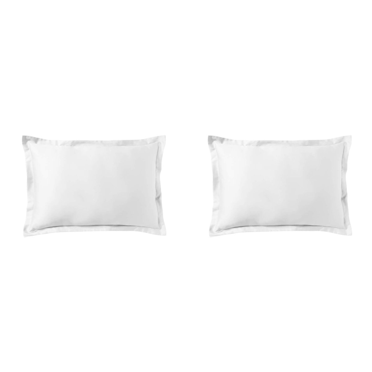 Taie d'oreiller made in France (lot de 2) blanc, TERRE DE NUIT