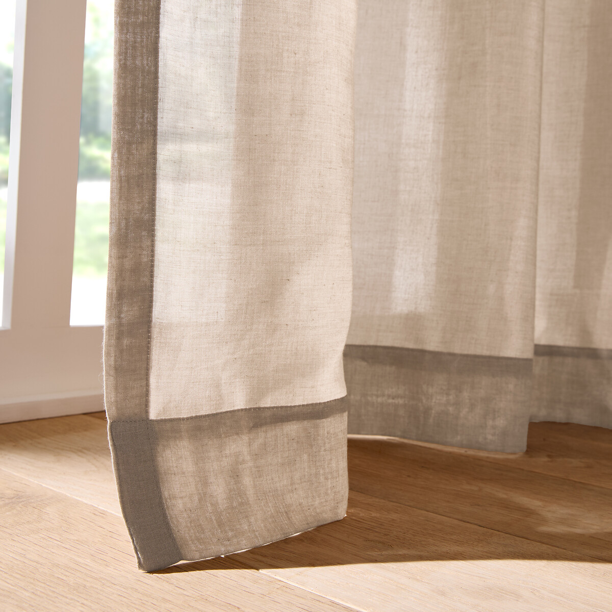Scenario Tie-Finish Sheer Curtain Panel natural, LA REDOUTE INTERIEURS