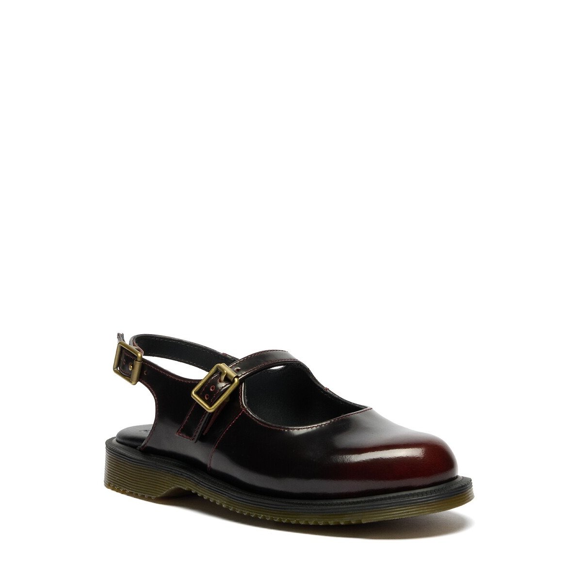 Ballerines babies Madaline en cuir Smooth rouge foncé, DR. MARTENS