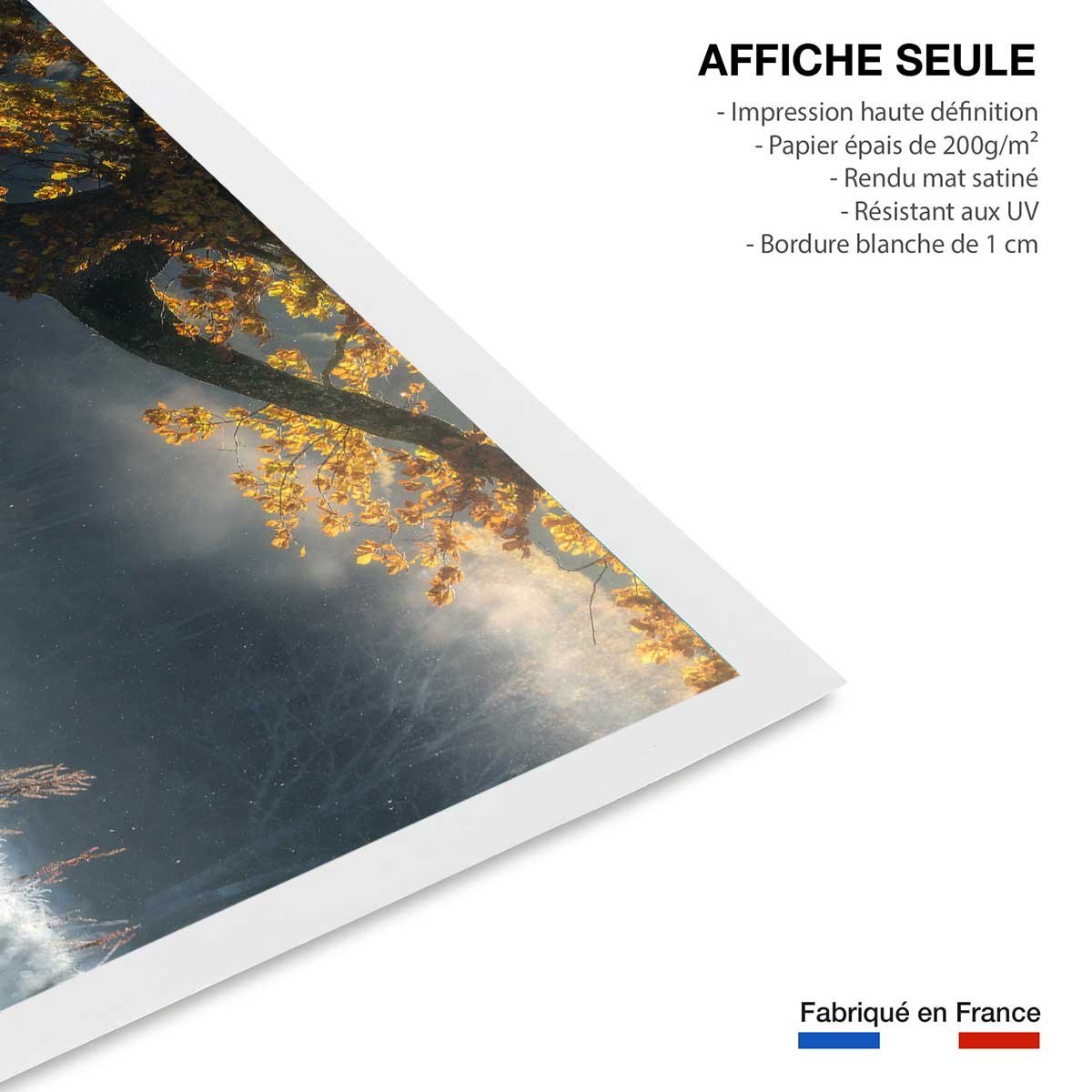 Affiche paysage Souffle d'hiver affiche seule, HEXOA