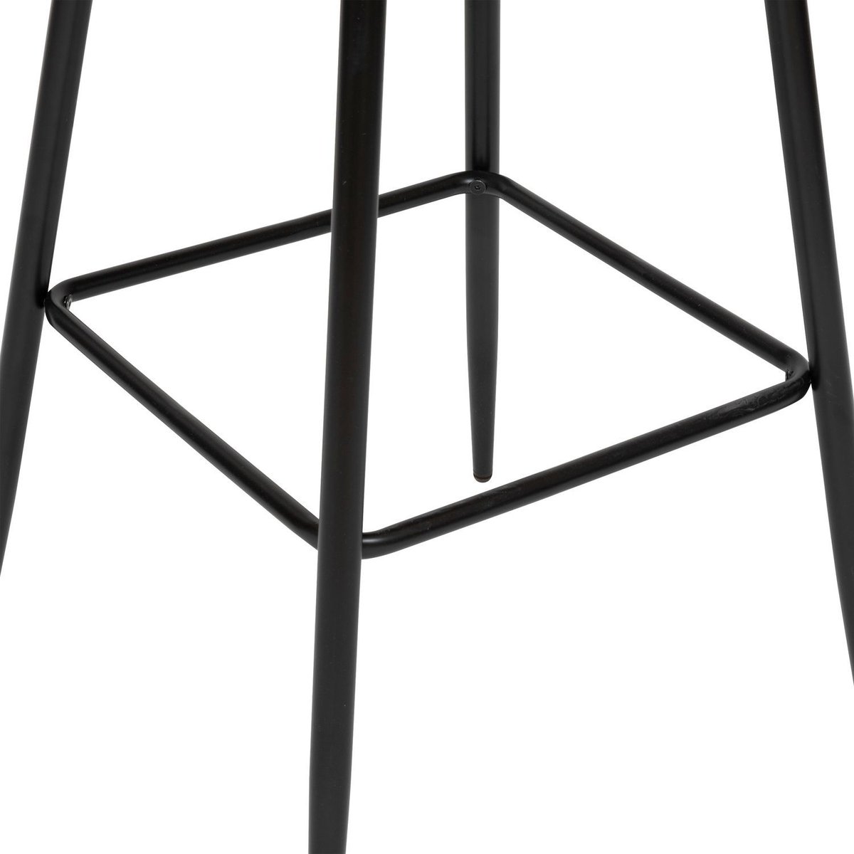 Lot de 2 chaises de bar rembourrées SIRAC gris, TOILINUX