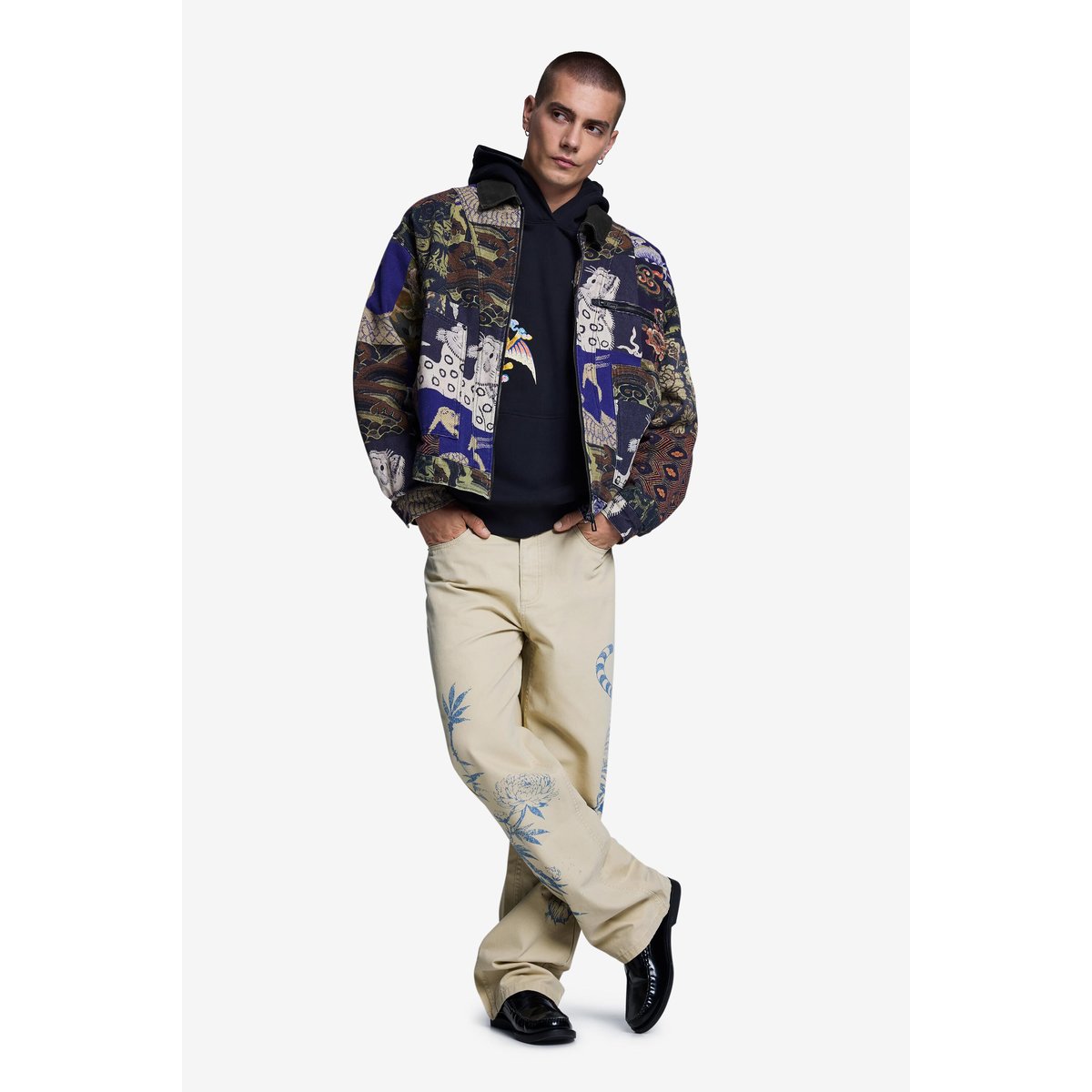 Veste imprimée camouflage vert, DESIGUAL