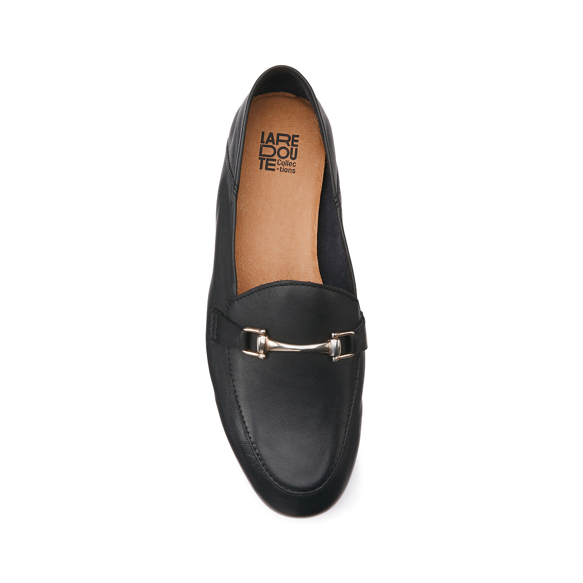 Loafers Signature in leer met morsetti zwart, LA REDOUTE COLLECTIONS