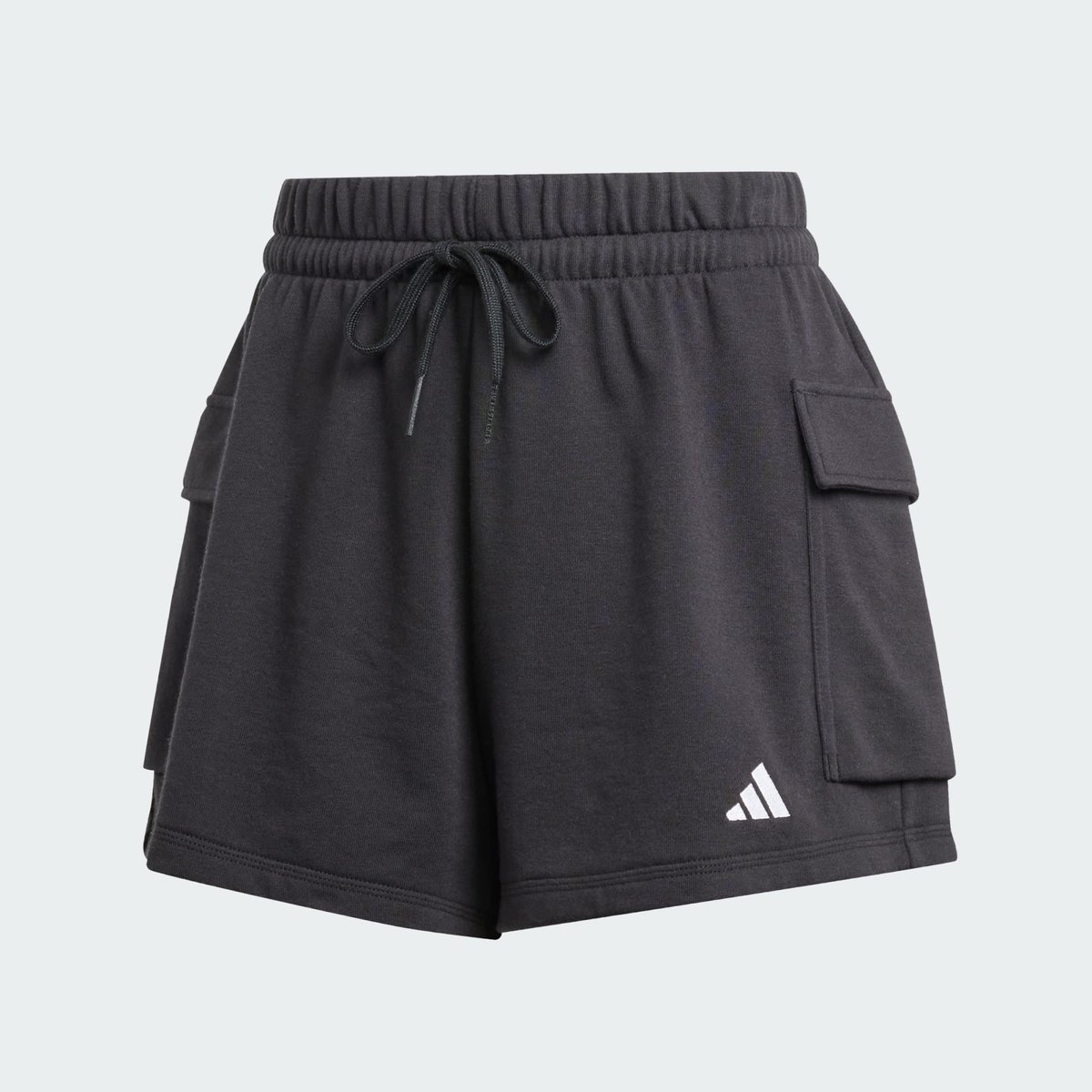 Short Cargo French Terry Petit Logo Essentials Short Cargo French Terry Petit Logo Essentials black / white, ADIDAS SPORTSWEAR
