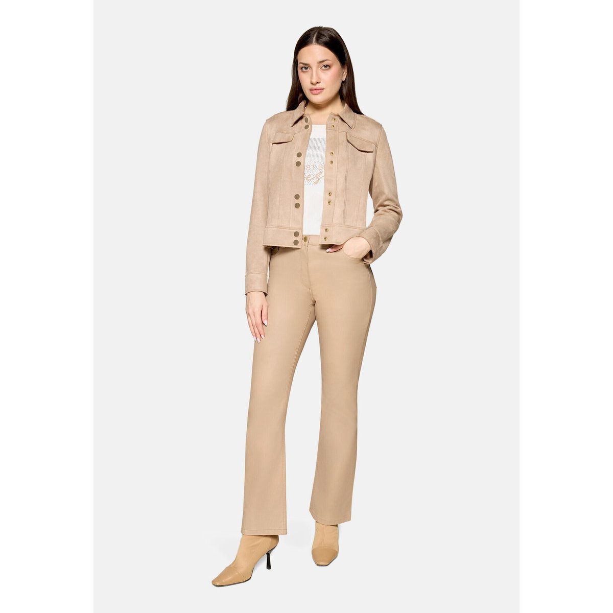 Pantalon sublimant la silhouette coupe slim fit natural, BETTY BARCLAY