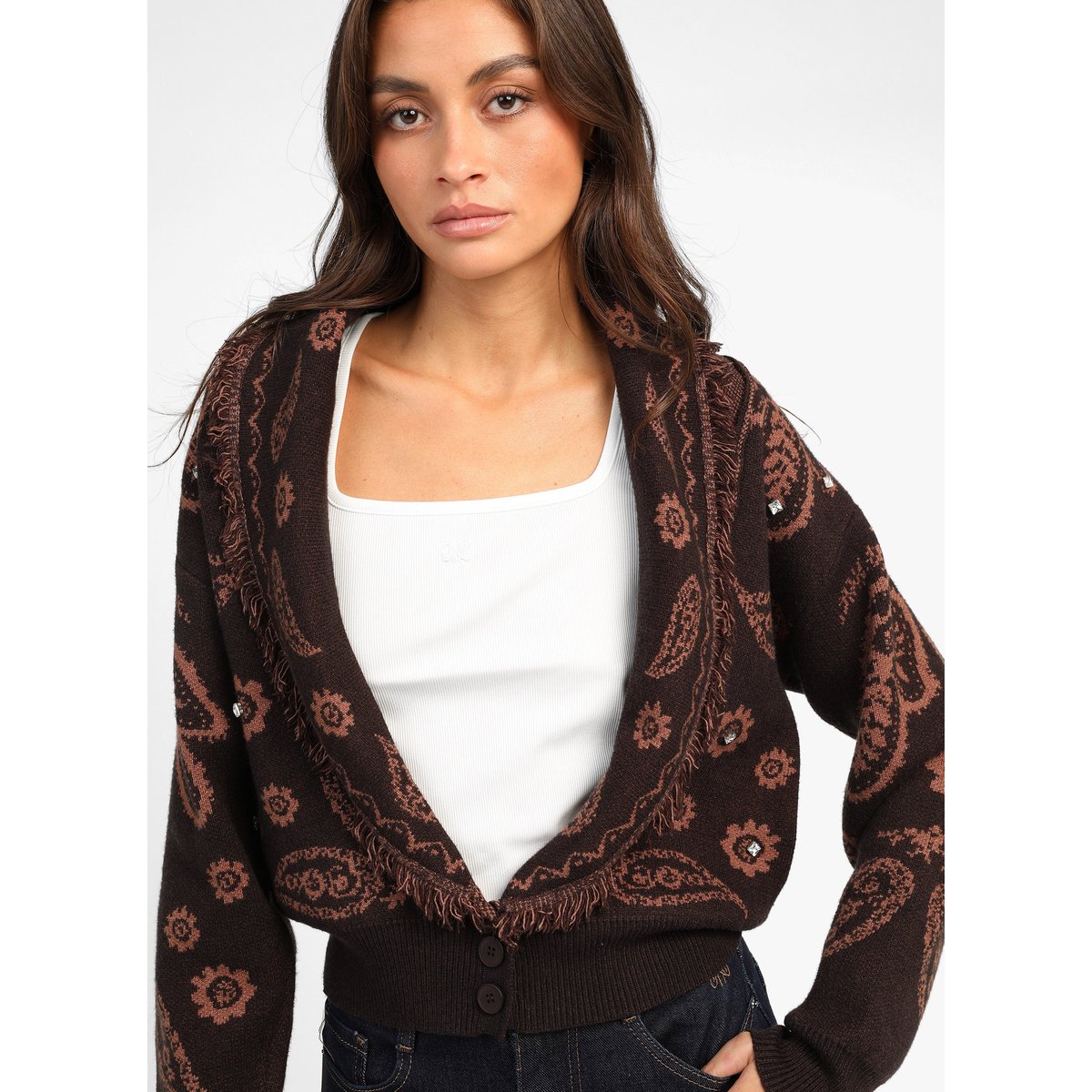 Gilet NARIKA chocolat, AN'GE
